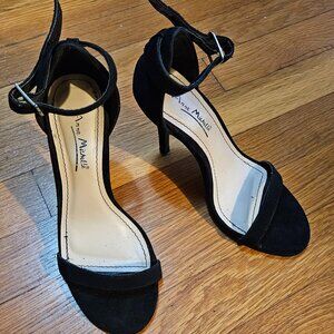 Anne Michelle black cartell party wedding high heels good condition women 6.5